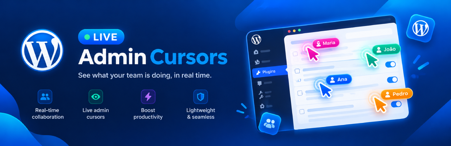 WordPress 外掛 Live Admin Cursors 的封面圖片