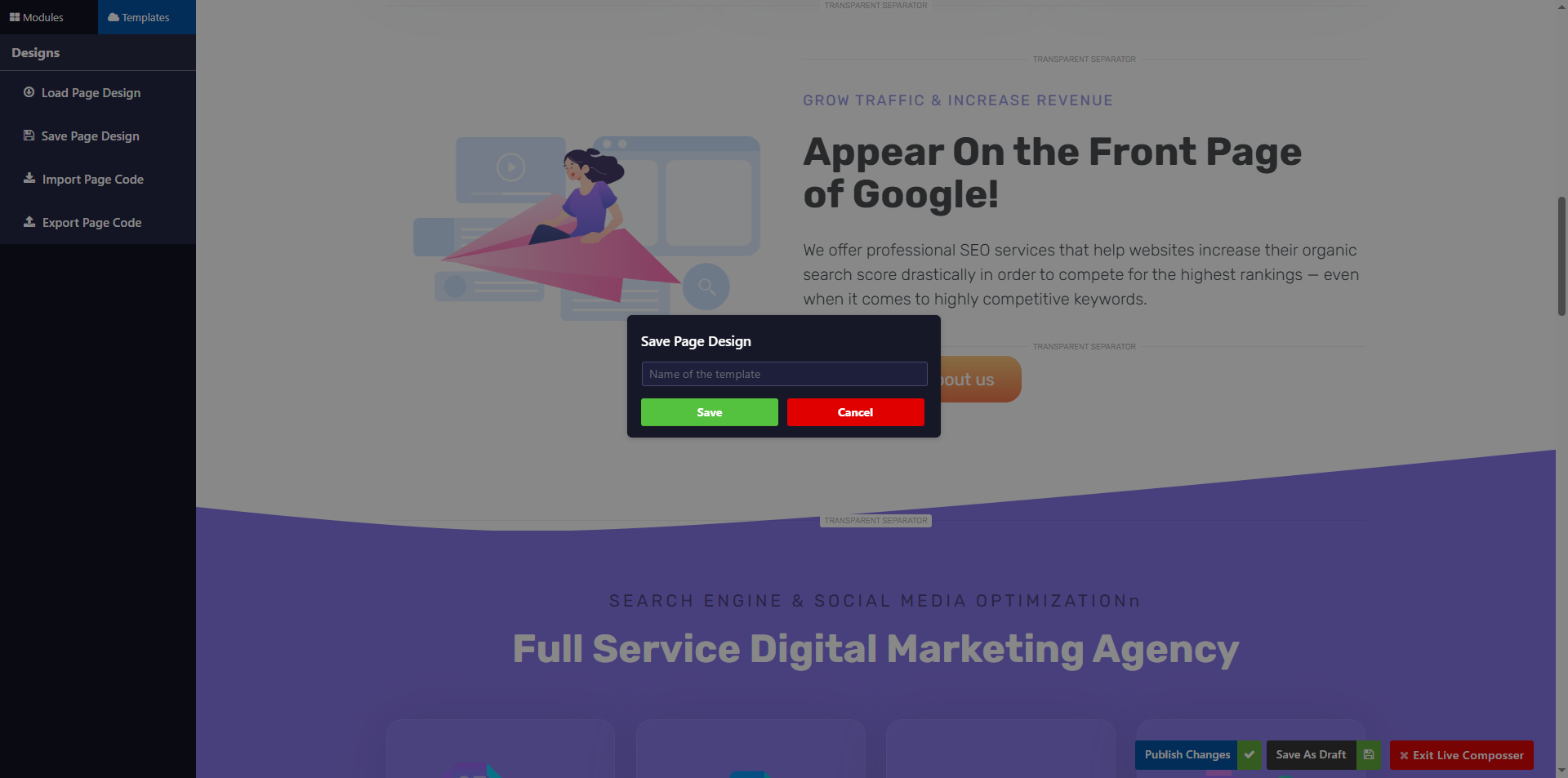 Live Composer – Free WordPress Website Builder