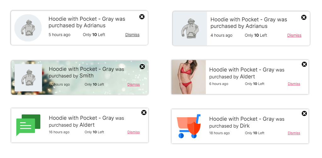 Live sales notification for WooCommerce, Fake sales notification for WooCommerce, Recent sales popup for WooCommerce