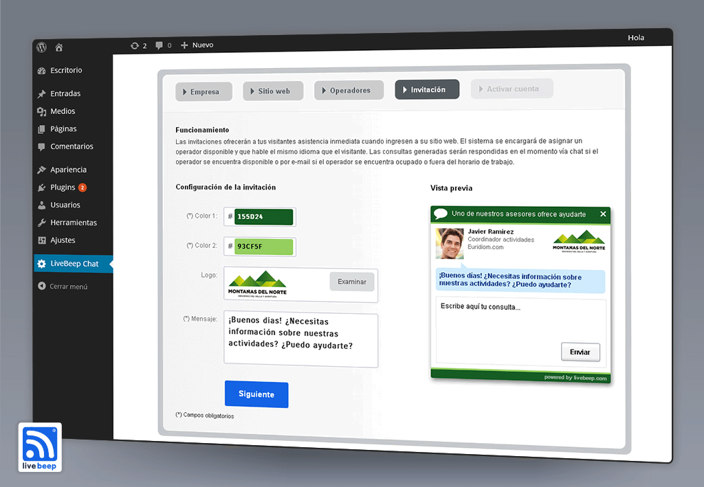 Quick and easy to set up your WordPress account.