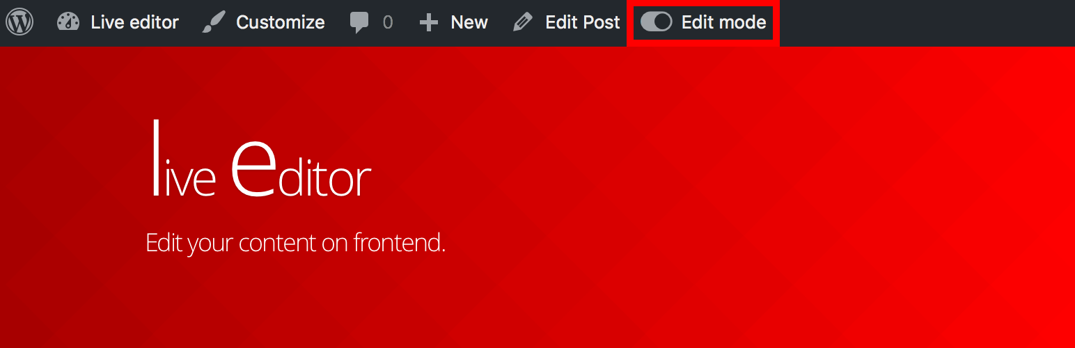 Live Editor