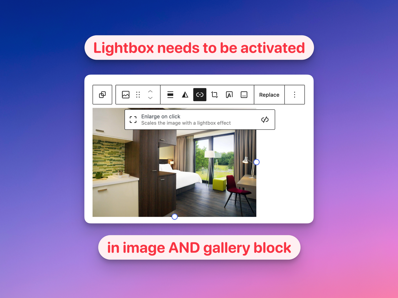 Gallery caption used as readable select label