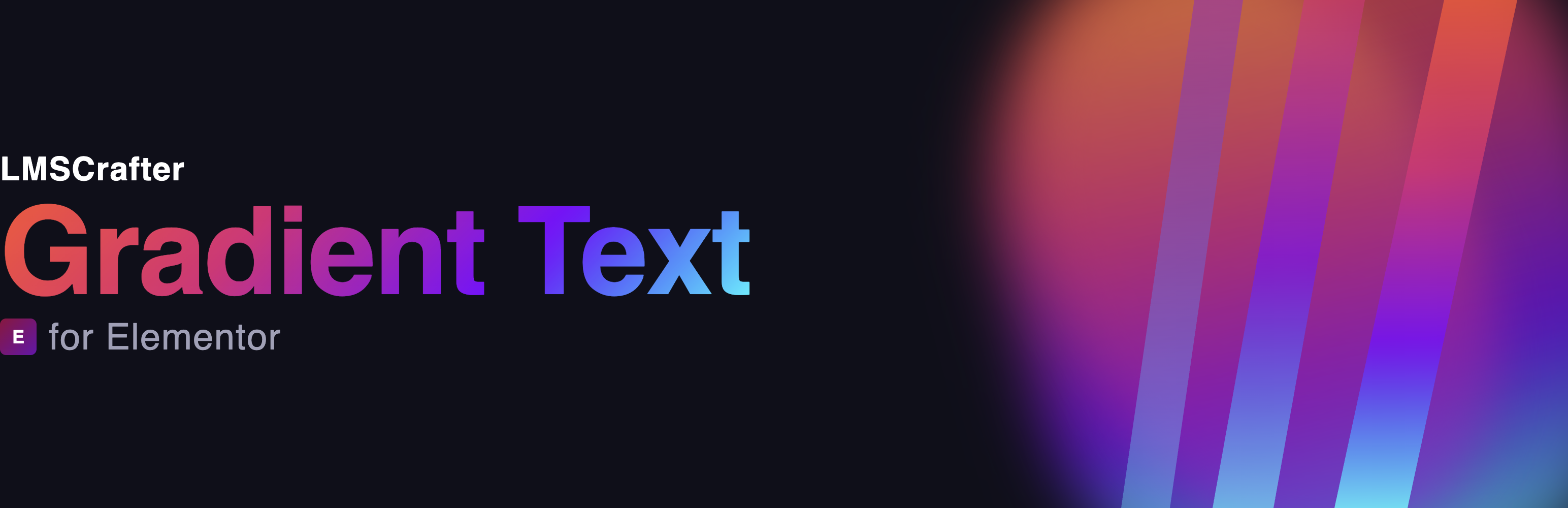 LMSCrafter Gradient Text for Elementor