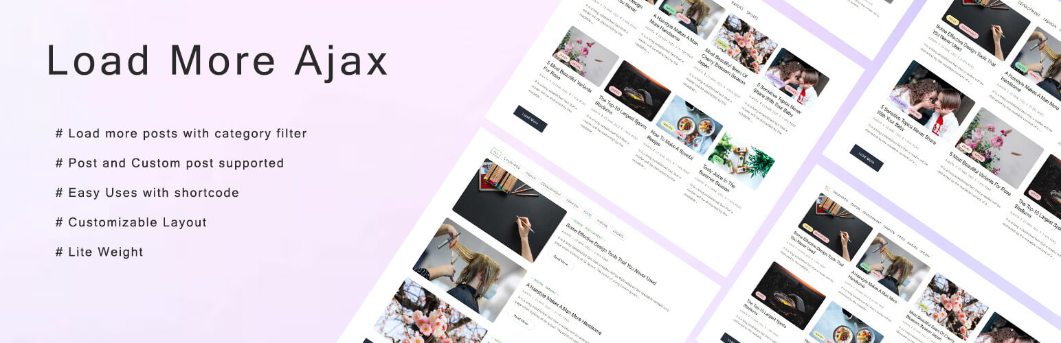 Load More Ajax – Infinite Scroll & Pagination