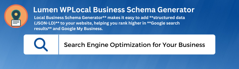 Local Business Schema Generator