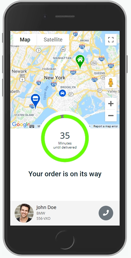 Premium - Delivery tracking.