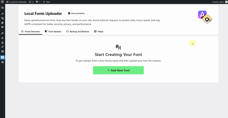 Creating a new font