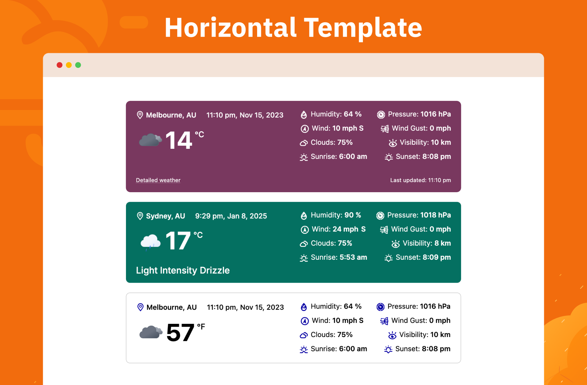 Horizontal