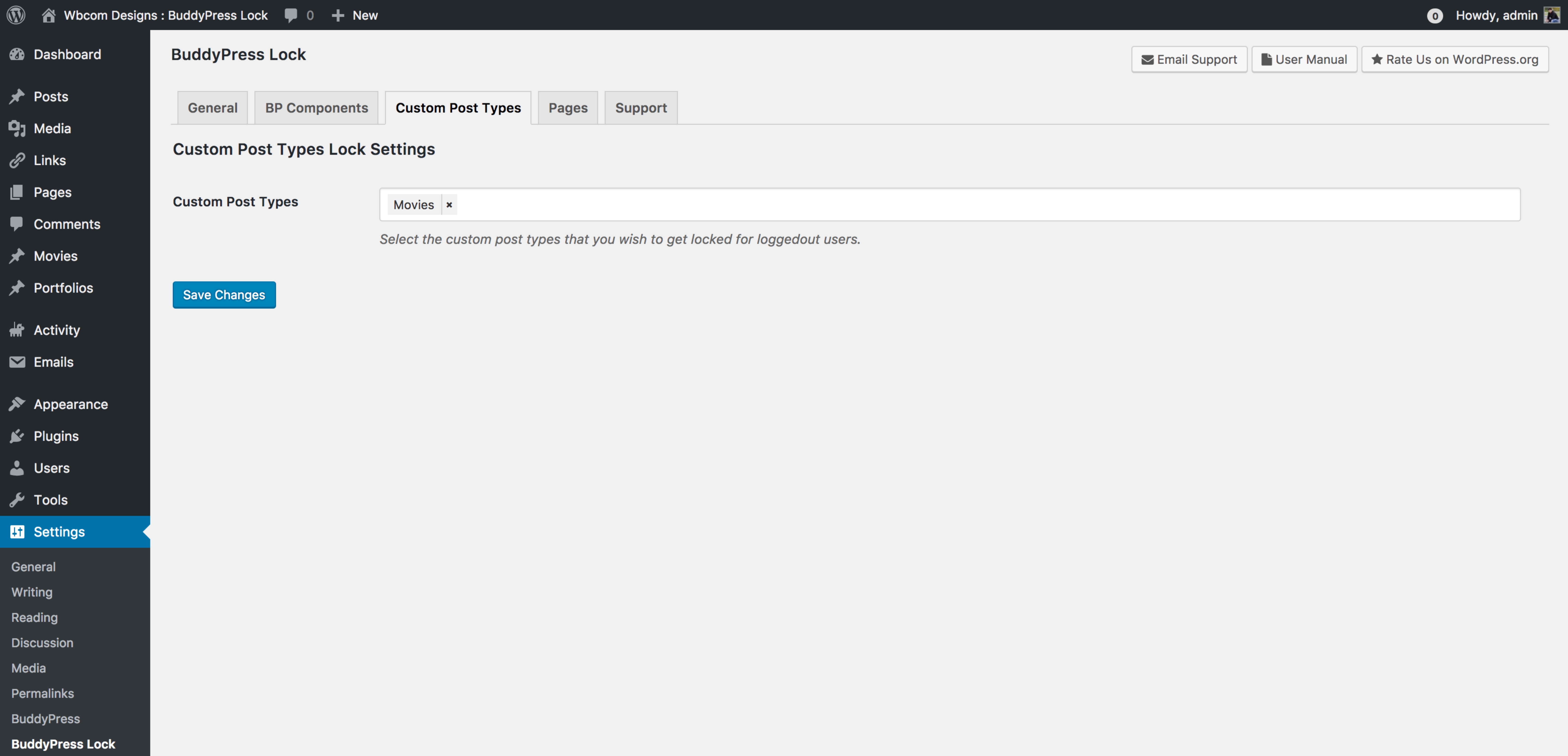 Protection Rules tab - Configure how protected content is displayed (forms vs redirect)