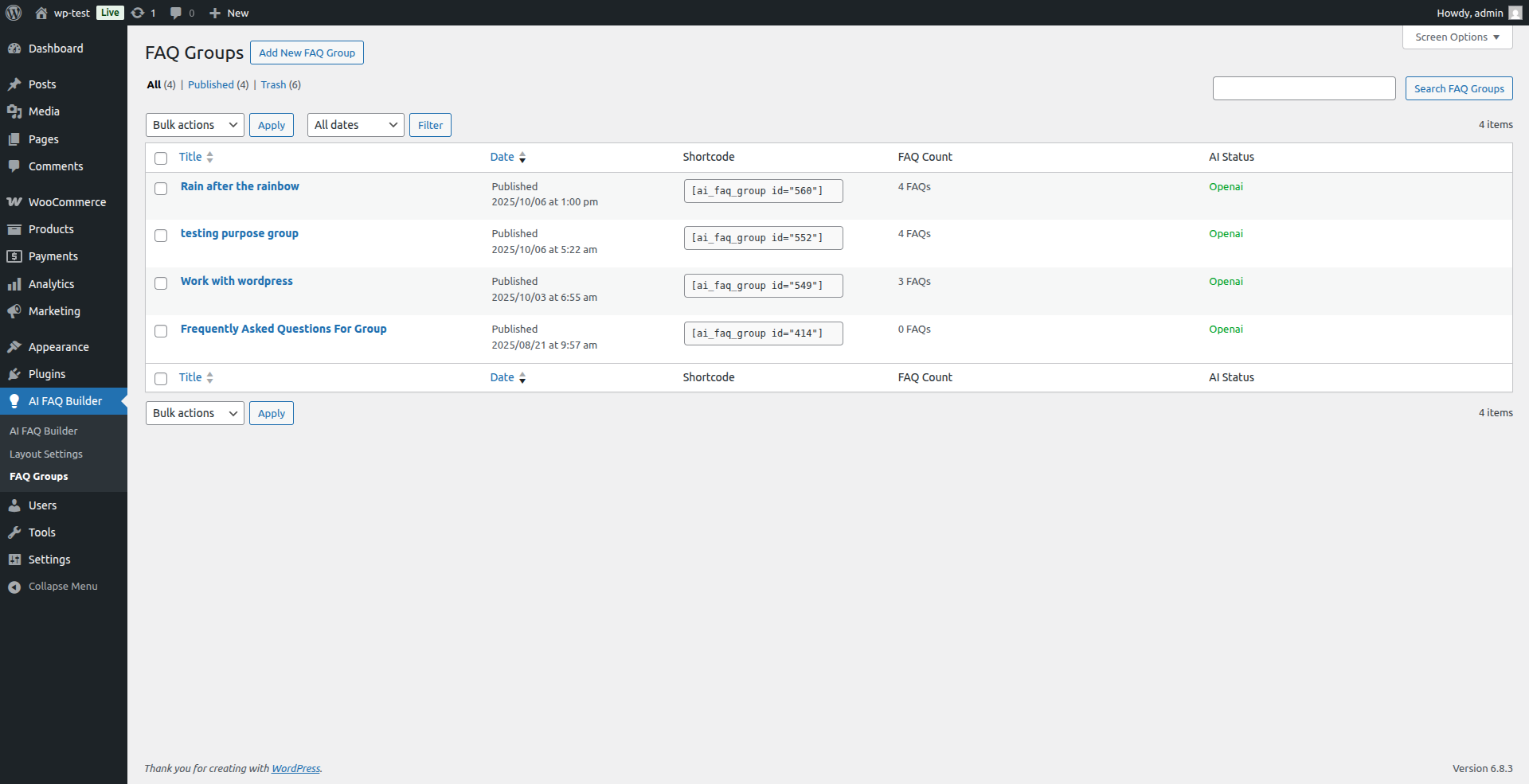 Logicrays AI FAQ Builder