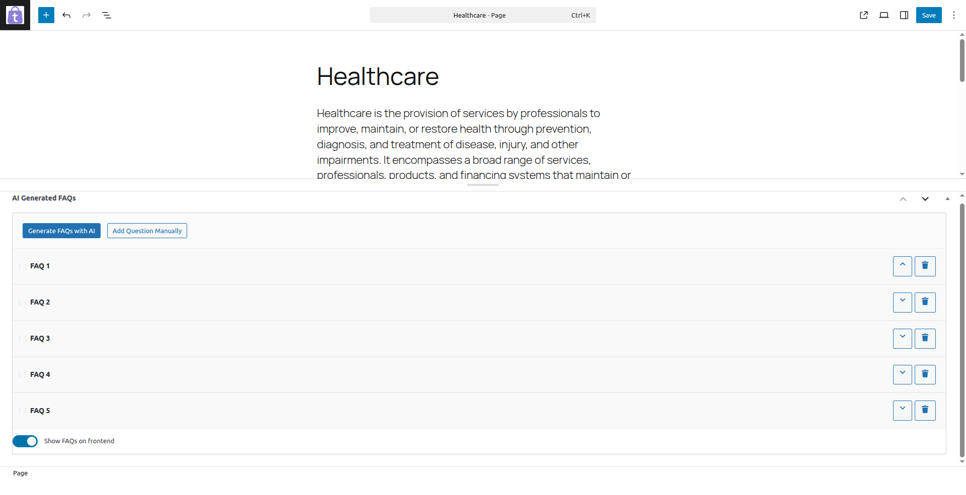 Logicrays AI FAQ Builder