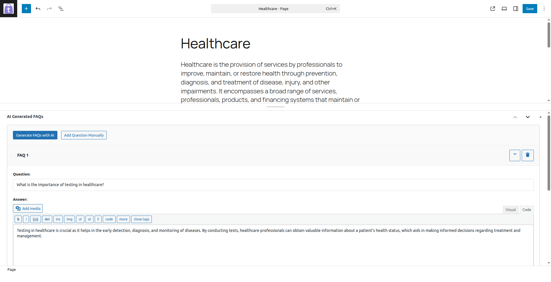 Logicrays AI FAQ Builder