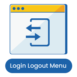 Login Logout Menu