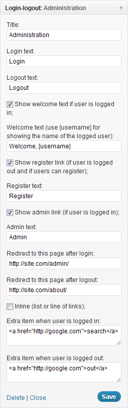 Login-Logout