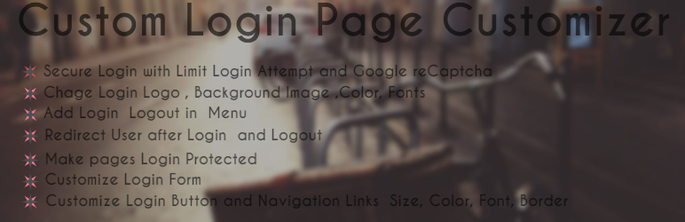 Custom Login Page Styler — Login Theme Customizer — Google reCaptcha Login Captcha — Redirect After Login And Logout