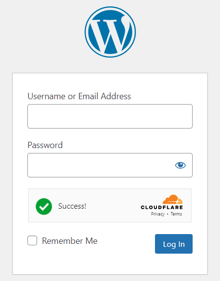 Cloudflare Turnstile Challenge - Login Form