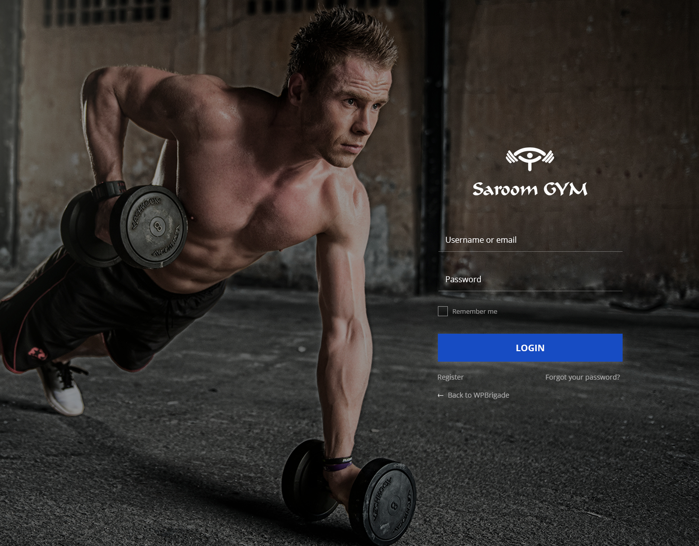 Custom Login page (Fitness theme) Example #13 <a href="https://loginpress.pro/pricing?utm_source=wp-org&amp;utm_medium=screenshots&amp;utm_campaign=pro-upgrade&amp;utm_content=Fitness+theme">Pro feature</a>