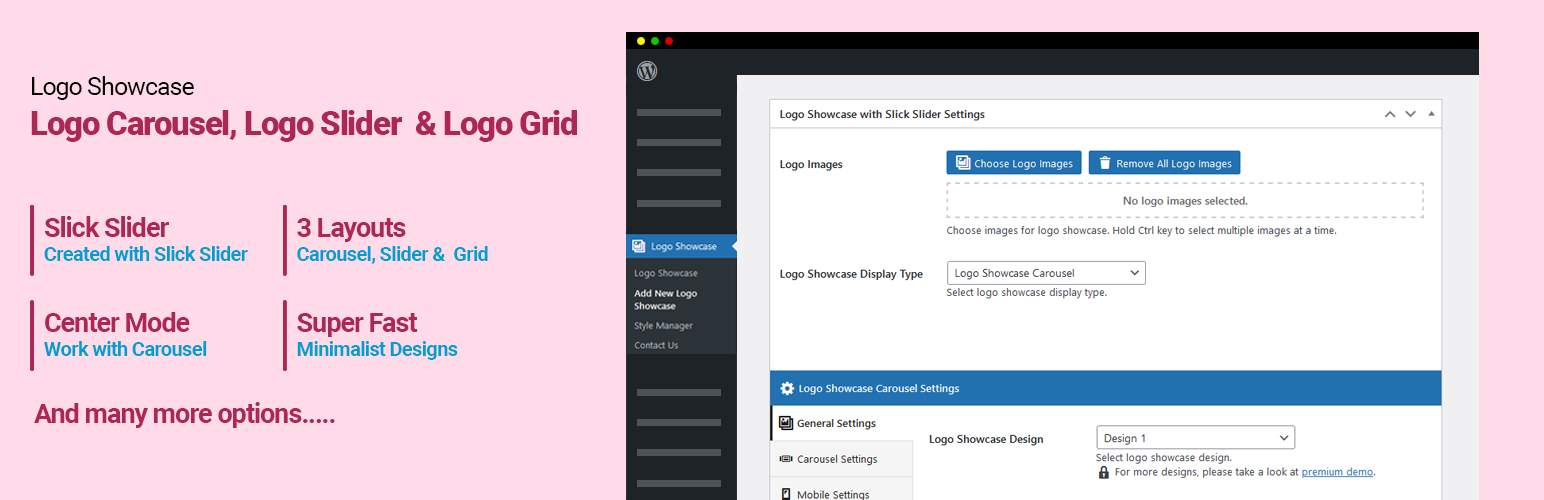 WordPress 外掛 Logo Showcase – Responsive Logo Carousel, Logo Slider & Logo Grid 的封面圖片。