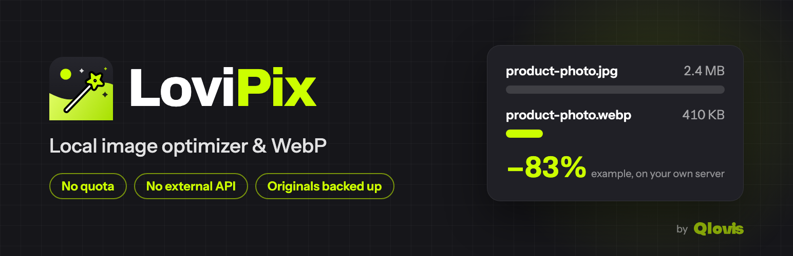 LoviPix – Local Image Optimizer &amp; WebP