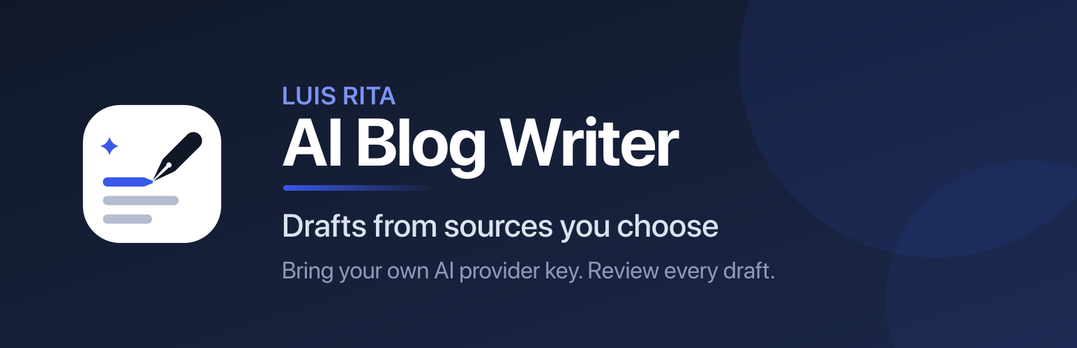 Luis Rita AI Blog Writer with Sources