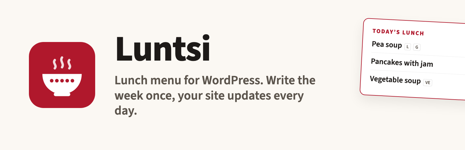 Luntsi – Lunch Menu preview