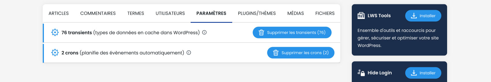 Cleaning up parameters