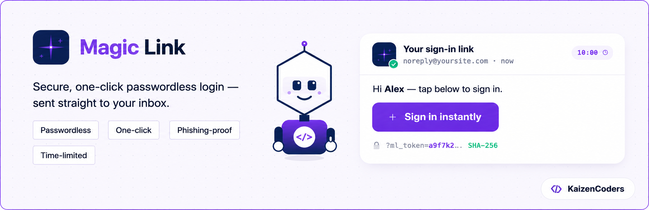 Magic Link – Secure one click passwordless login