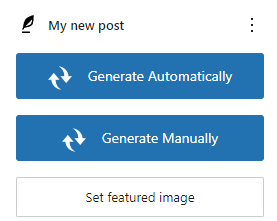 Magic post Thumbnail : Generate featured images for each post individually