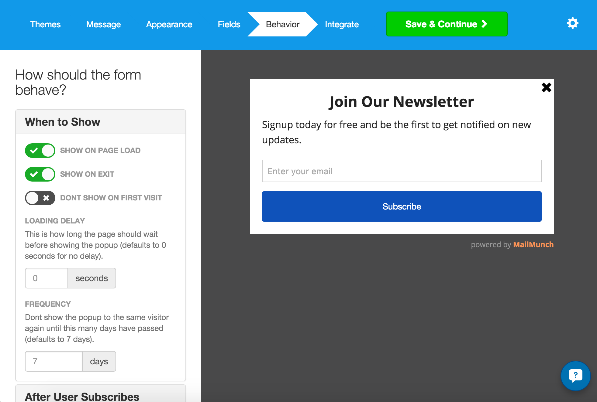 The MailChimp Form Builder