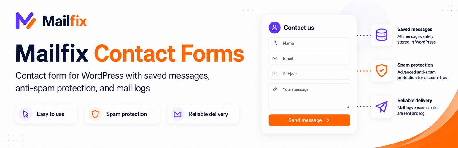WordPress 外掛 Mailfix Contact Forms 的封面圖片
