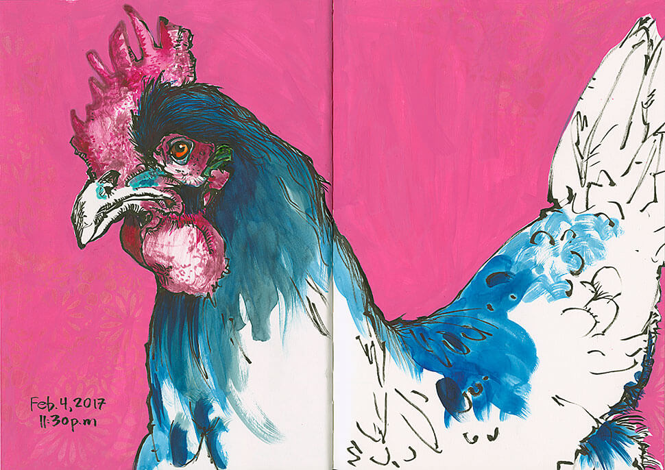 170204_sktchy_BlackChickenBrushPen2CRBR