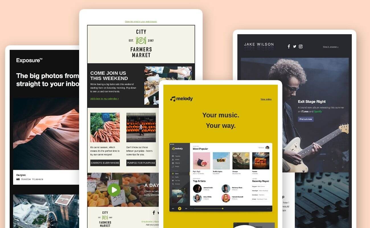 Amostra de newsletters