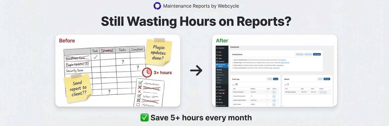 Maintenance Reports by webcycle