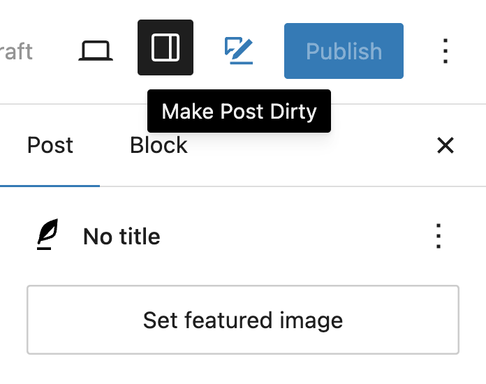 Toolbar Icon - Locate icon on the top toolbar.