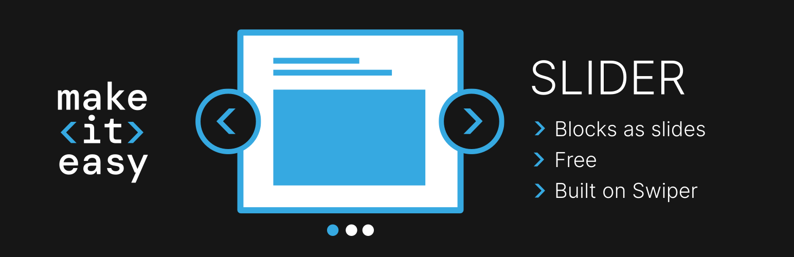 WordPress 外掛 Makeiteasy Slider 的封面圖片。