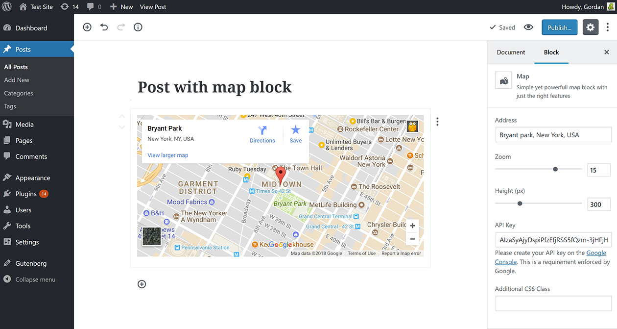 Map Block for Google Maps