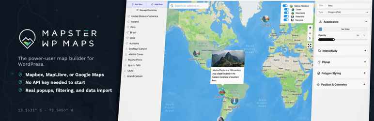 Mapster WP Maps preview