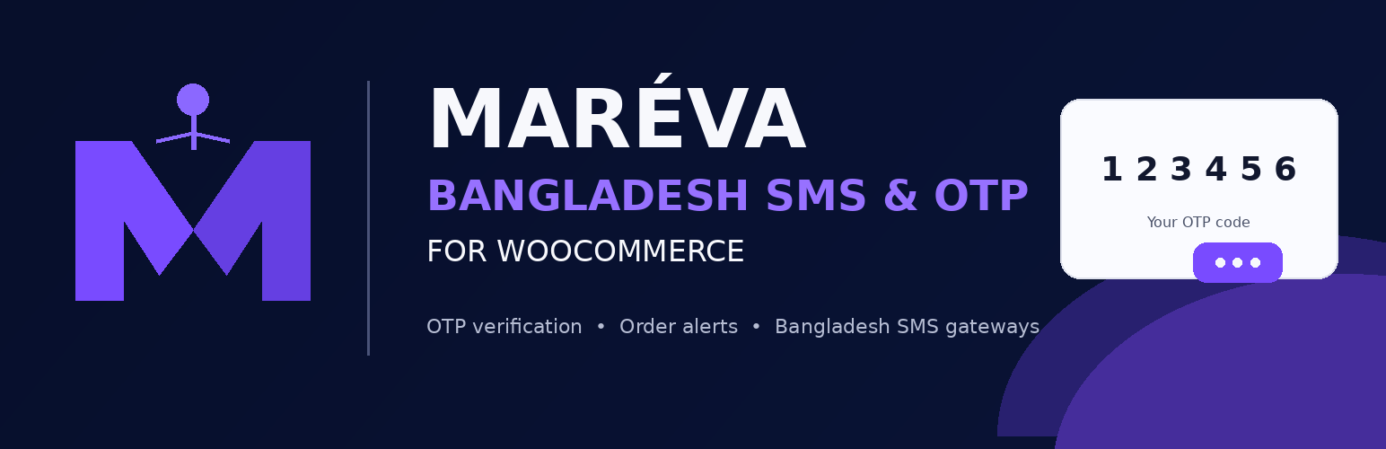 Maréva Bangladesh SMS & OTP for WooCommerce