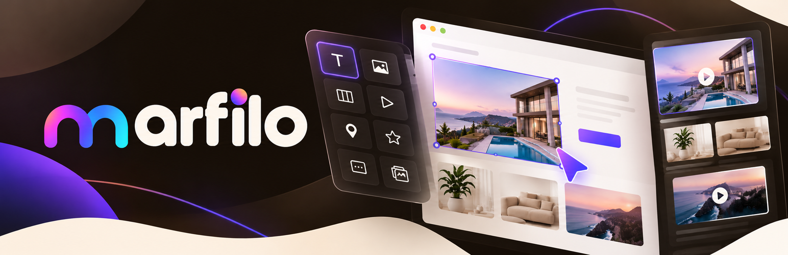 Marfilo – Visual Page Builder for Landing Pages, Headers, Footers & Mega Menus