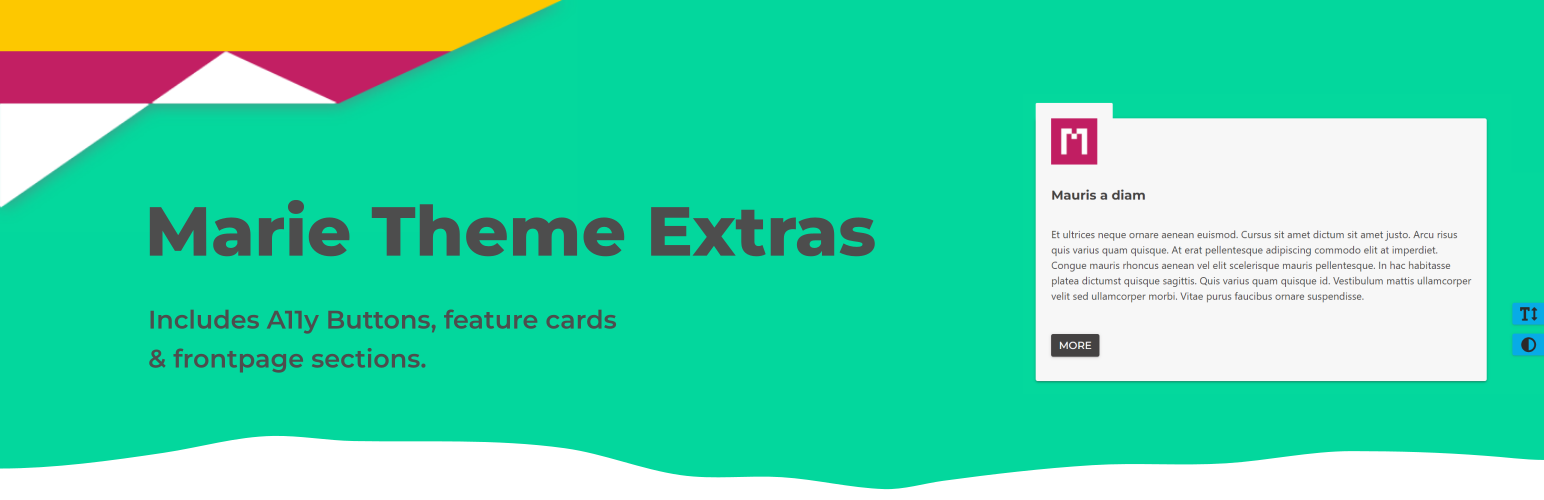 Marie Theme Front Page