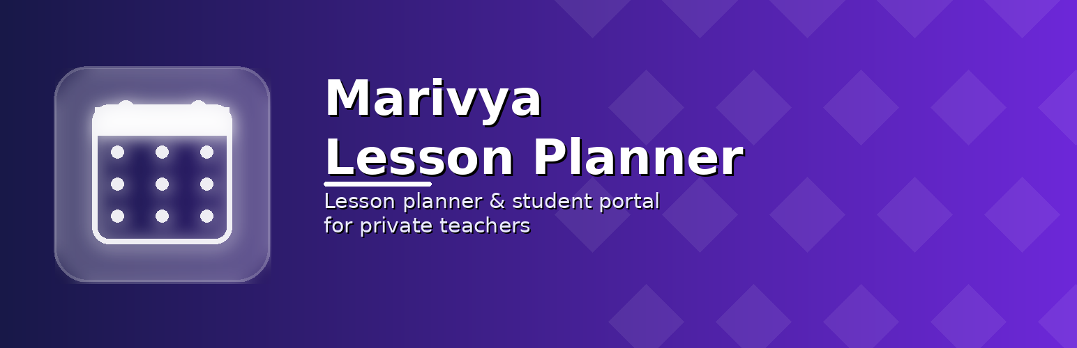 Marivya Lesson Planner