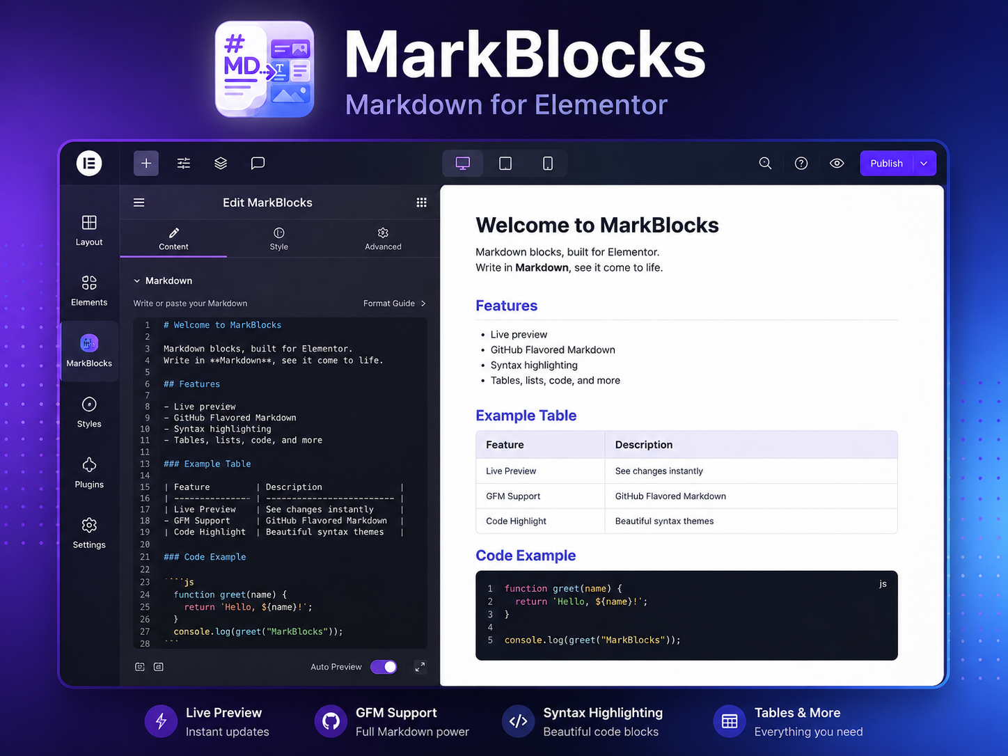 Published technical article created with MarkBlocks.