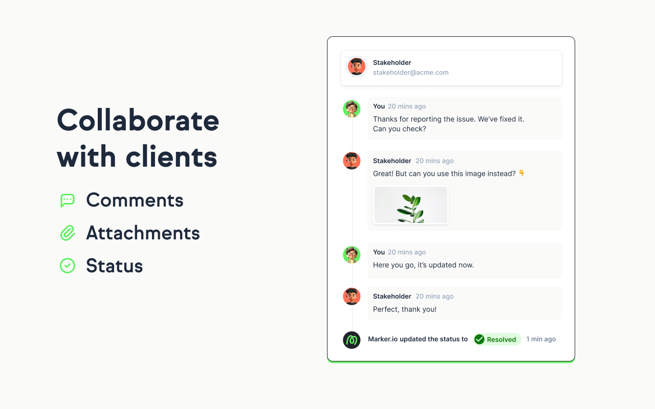 Collaborate with clients