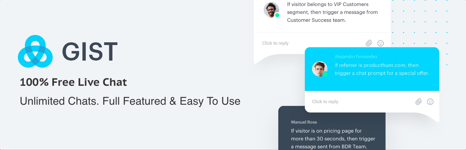 Gist All-In-One Marketing – Live Chat, Popups, Email