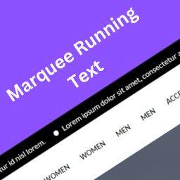 Marquee Running Text Icon