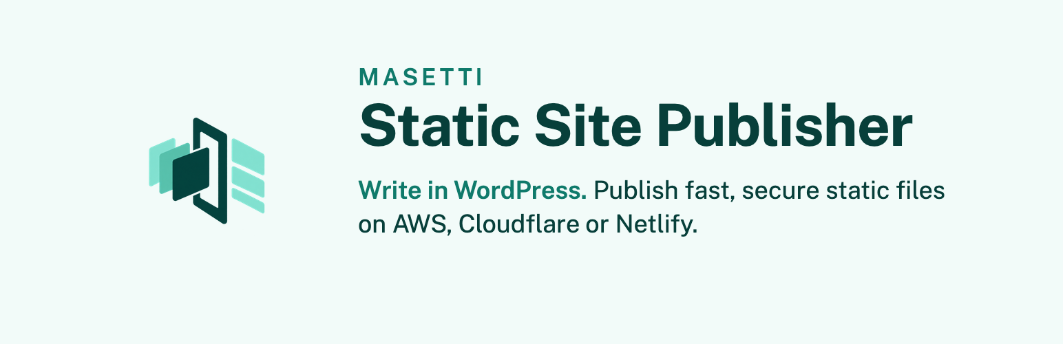 WordPress 外掛 Masetti Static Site Publisher 的封面圖片