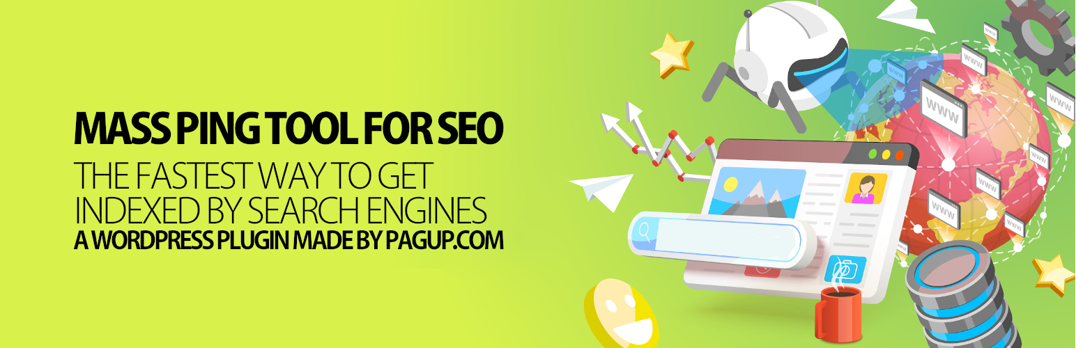 Mass Ping Tool for SEO – WordPress ping list to get indexed faster on Google, Yandex, …
