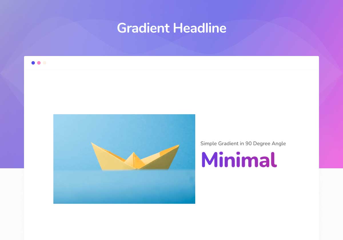 Gradient Headline