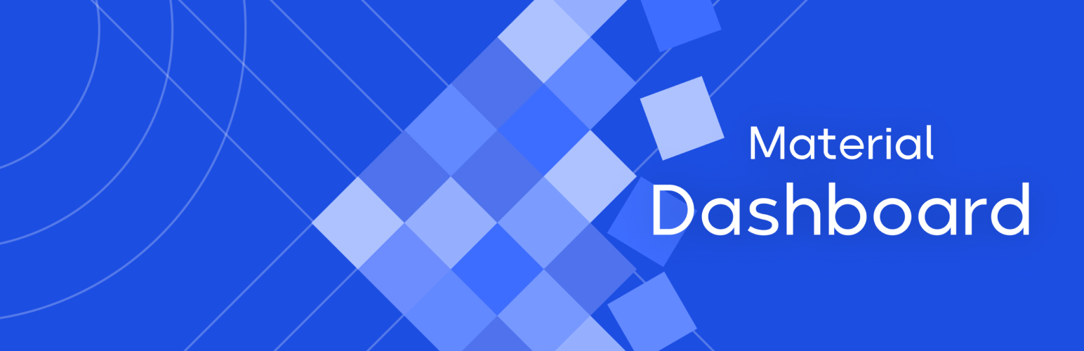 WordPress 外掛 Material Dashboard 的封面圖片。