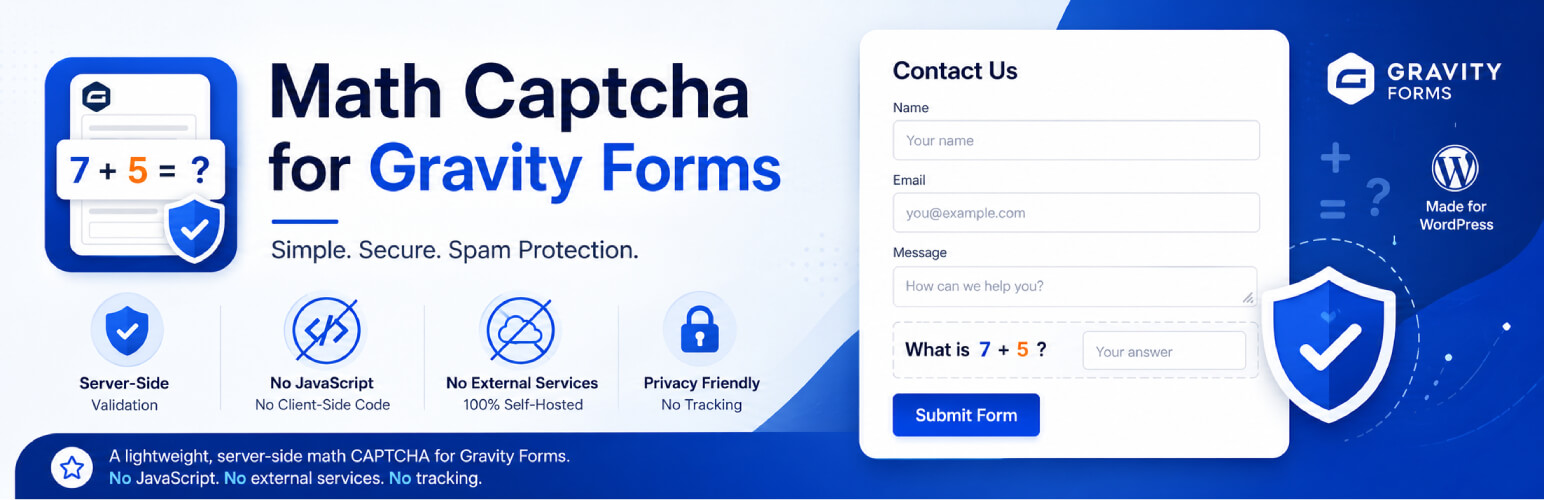 Math Captcha for Gravity Forms